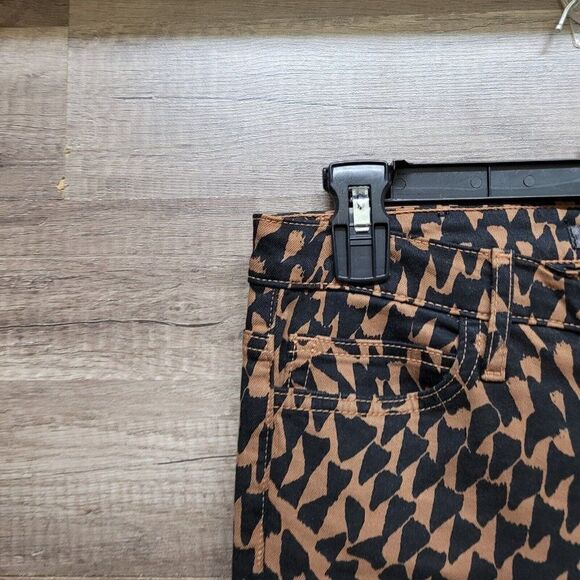 Joe's Jeans Wild Geometric Print The Skinny Jeans‎ Brown Black Women's Size 27 - Picture 5 of 16